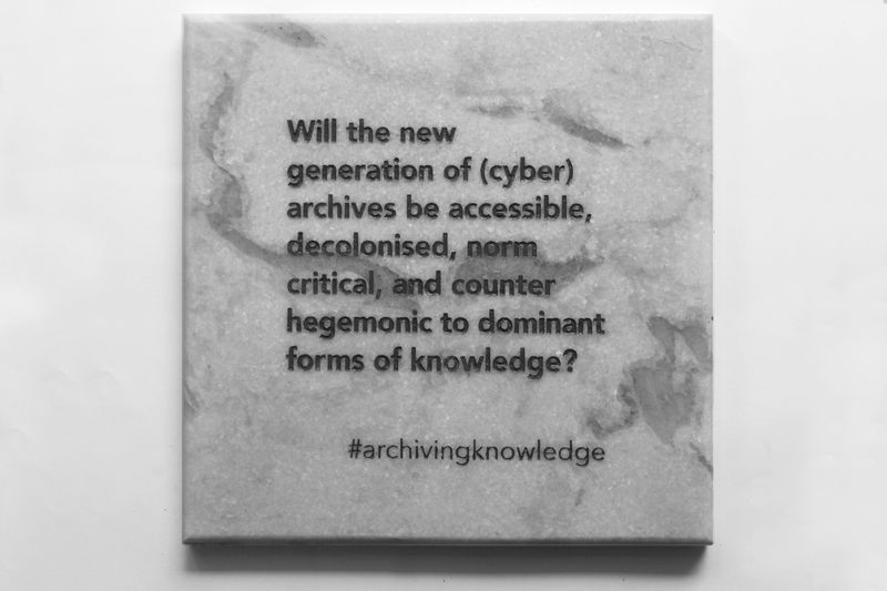 Archiving Knowledge, sculptures